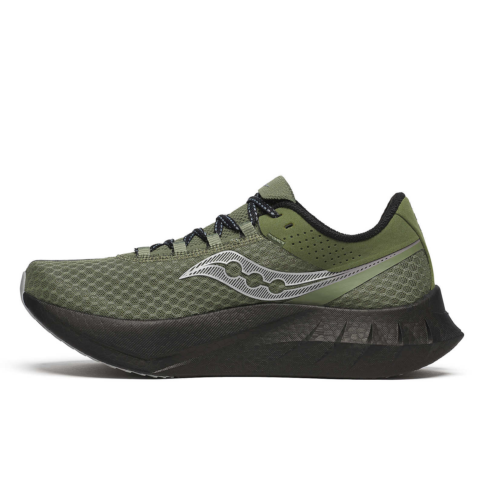Saucony Men's Endorphin Pro 4 Running Shoes in Olivine/Black