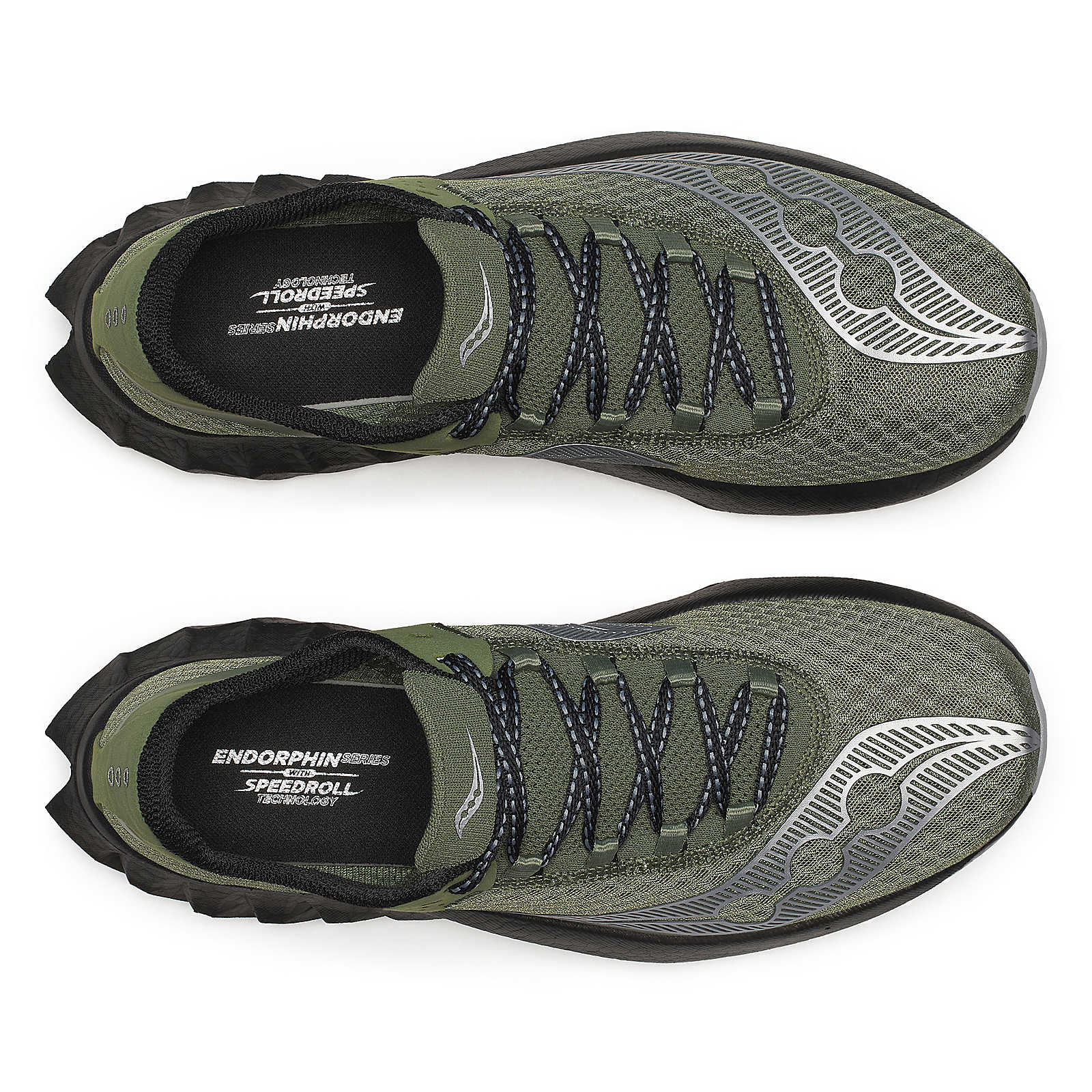 Saucony Men's Endorphin Pro 4 Running Shoes in Olivine/Black