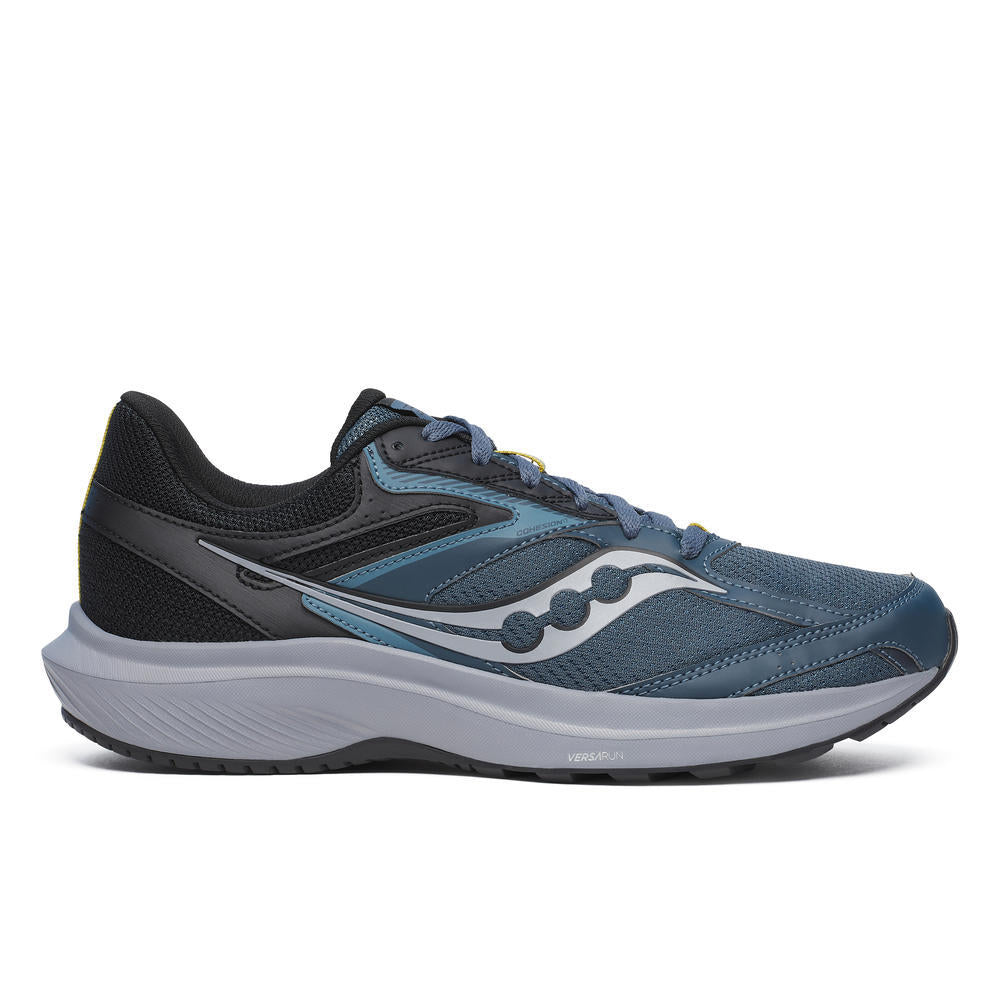 Saucony Men's Cohesion 17 Running Shoes in Dusk/Black (Wide)