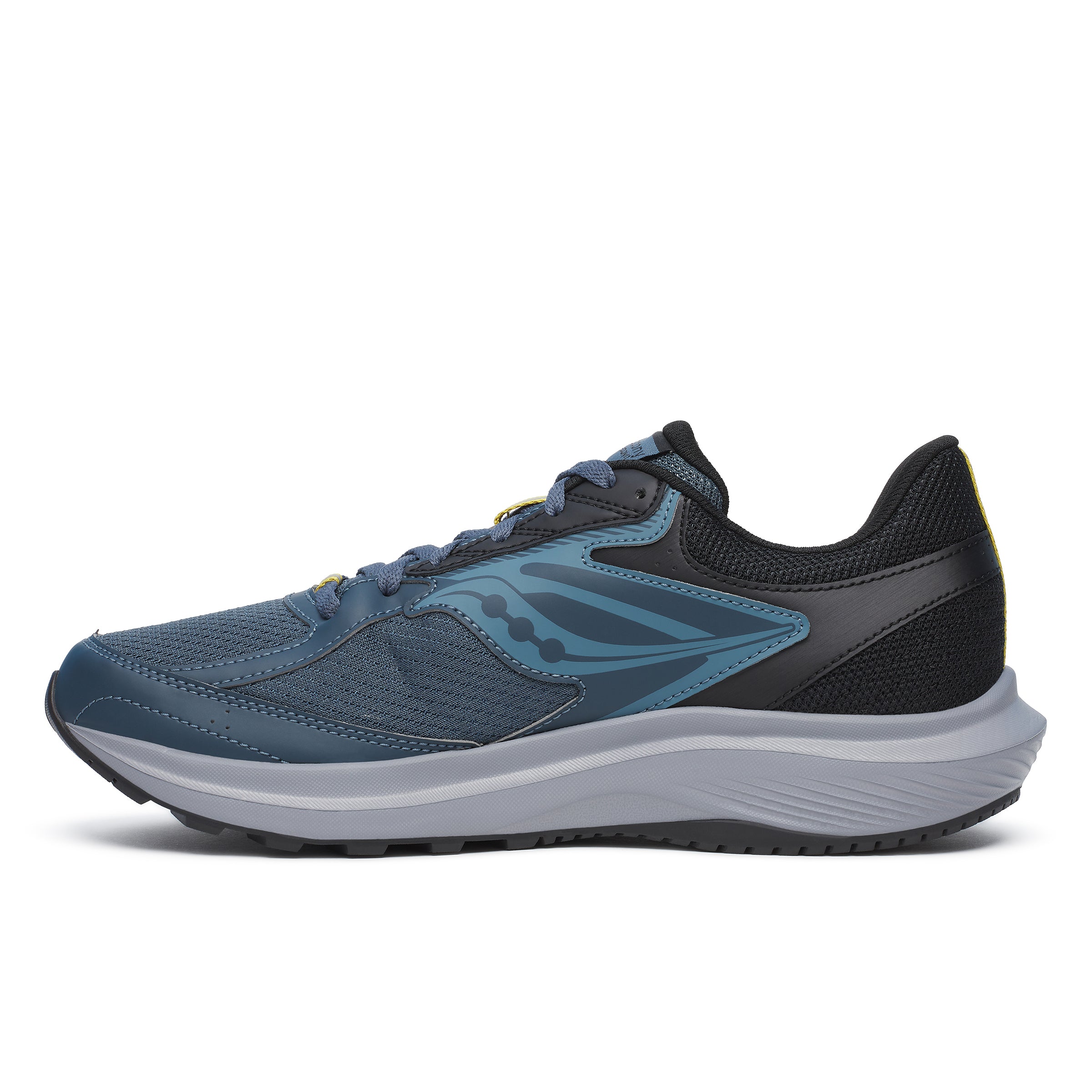 Saucony Men's Cohesion 17 Running Shoes in Dusk/Black (Wide)