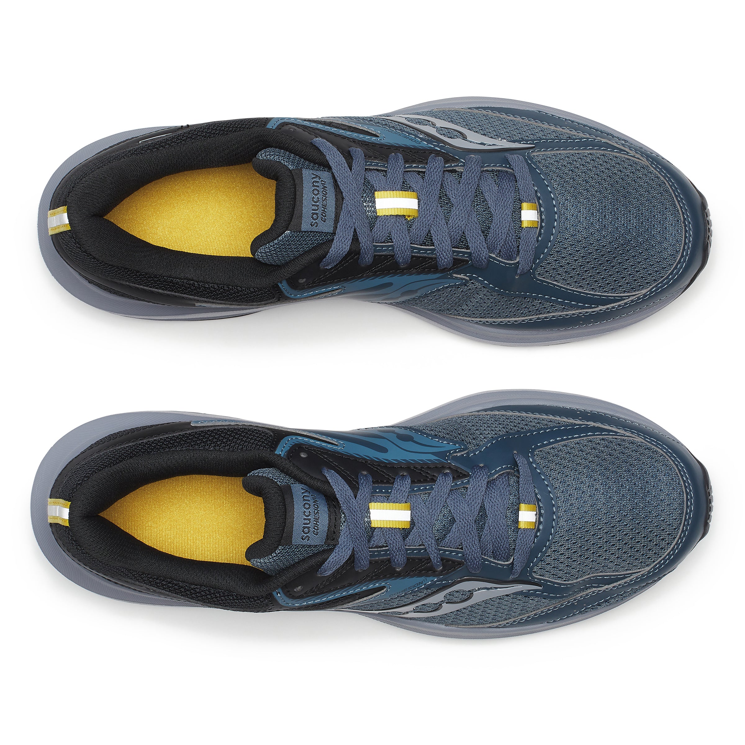 Saucony Men's Cohesion 17 Running Shoes in Dusk/Black (Wide)