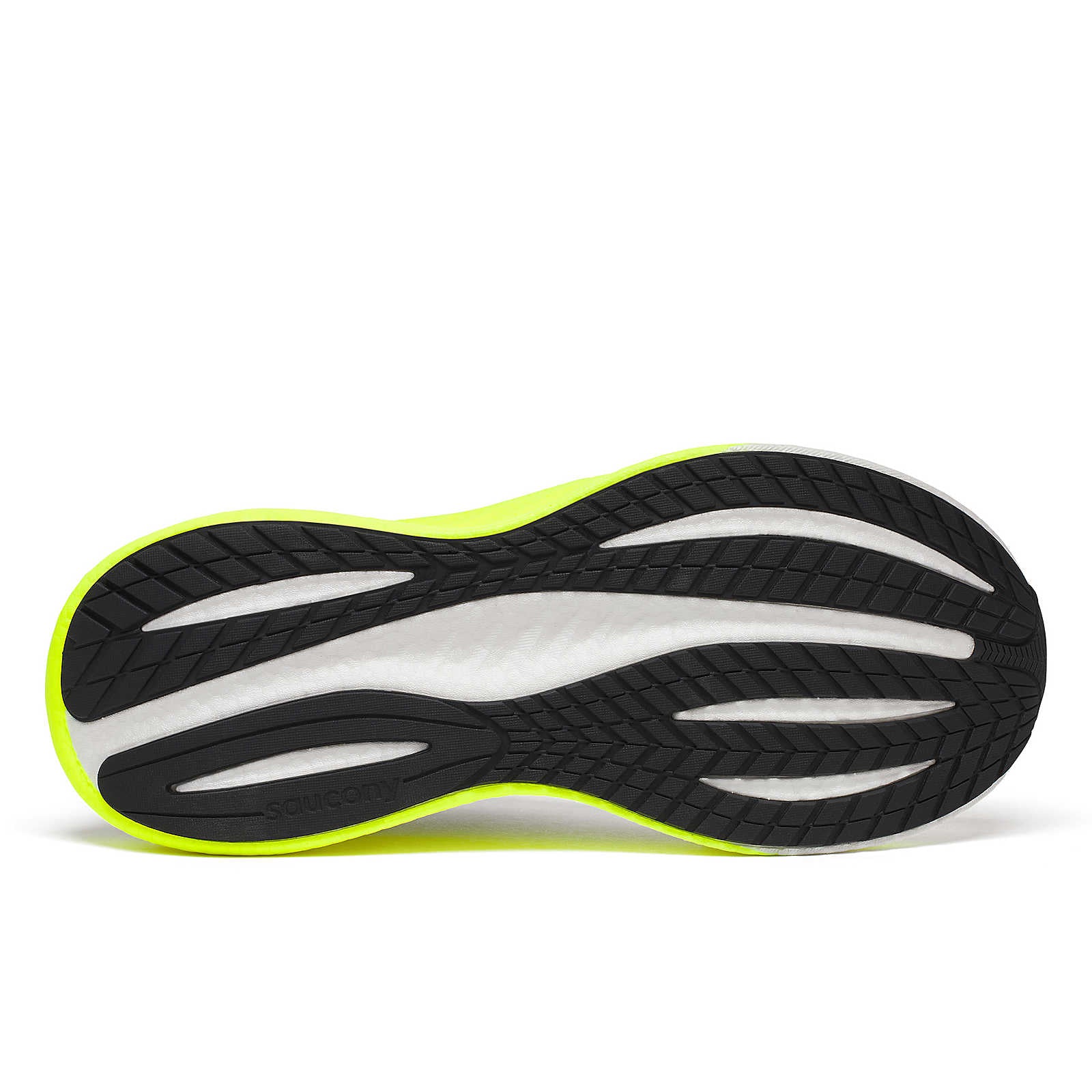 Saucony Men's Triumph 22 Running Shoes in White/Citron