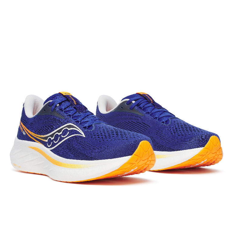 Saucony Men's Ride 18 Running Shoes in Azurite/Peel