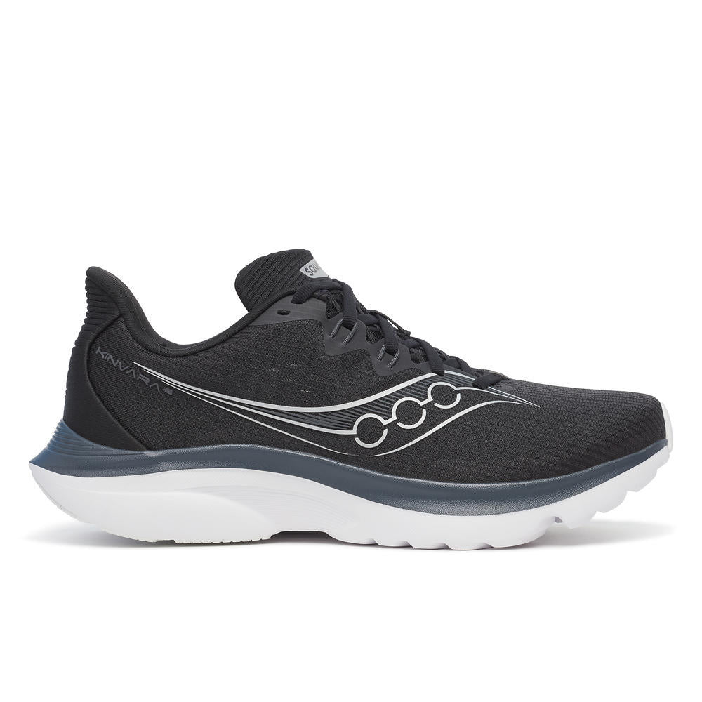 Saucony Men's Kinvara 16 Running Shoes in Black/White