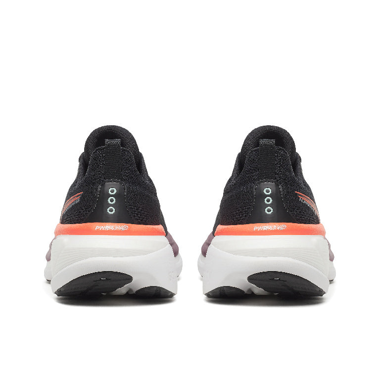 Saucony Men's Hurricane 25 Running Shoes in Black/Crimson