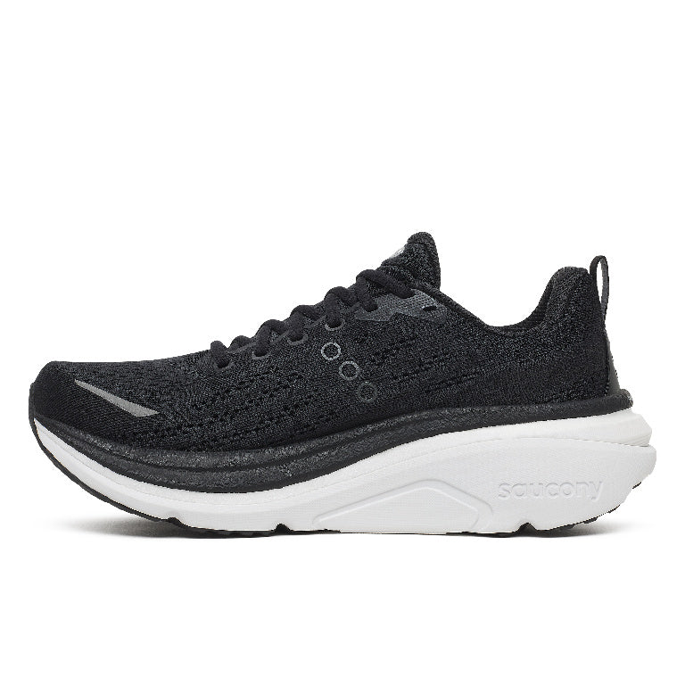 Saucony Men's Hurricane 25 Running Shoes in Black/White
