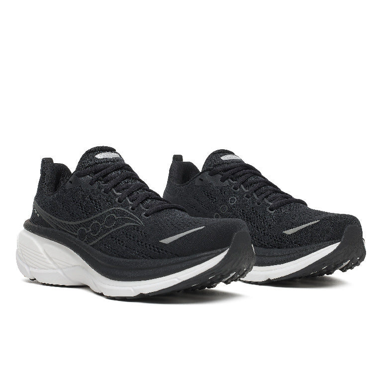 Saucony Men's Hurricane 25 Running Shoes in Black/White