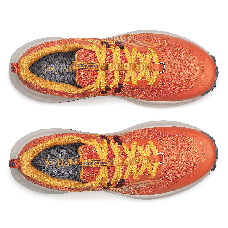 Saucony Men's Xodus Ultra 4 Running Shoes in Amber/Autumn