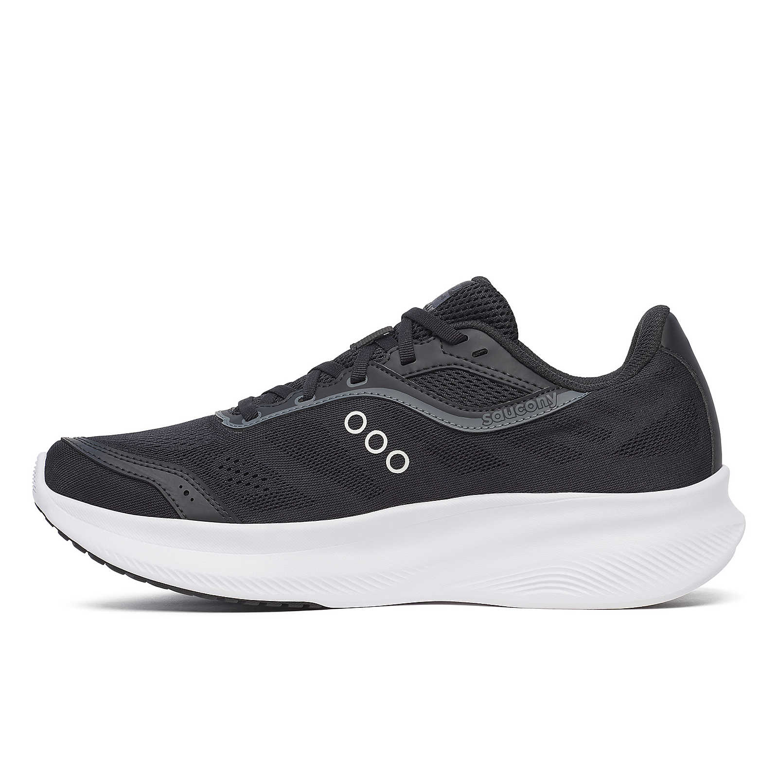 Saucony Men's Cohesion 18 Running Shoes in Black/White