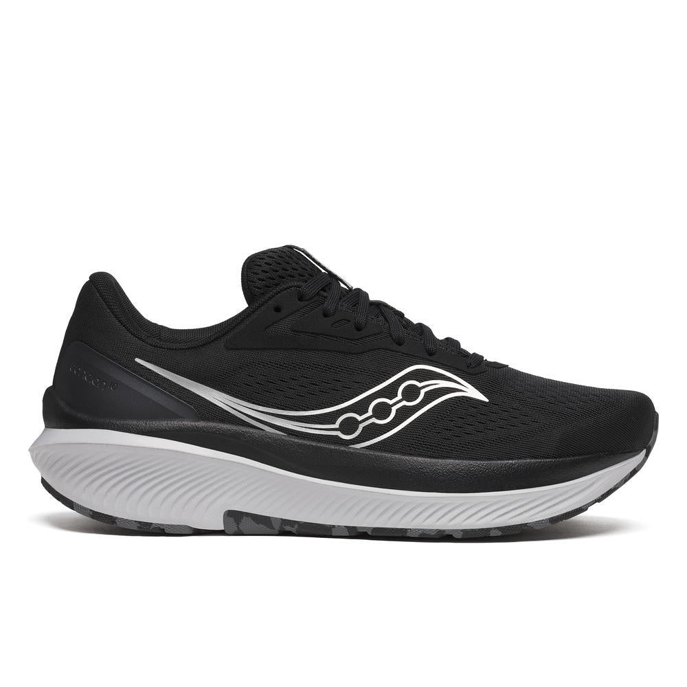 Saucony Men's Echelon 10 Running Shoes in Black/Silver (Wide)