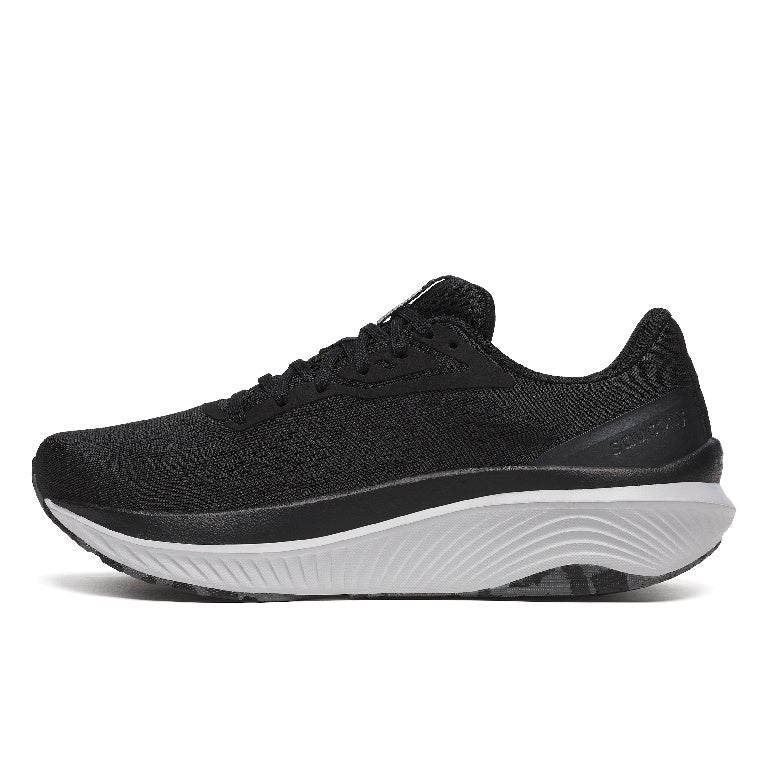Saucony Men's Echelon 10 Running Shoes in Black/Silver (Wide)