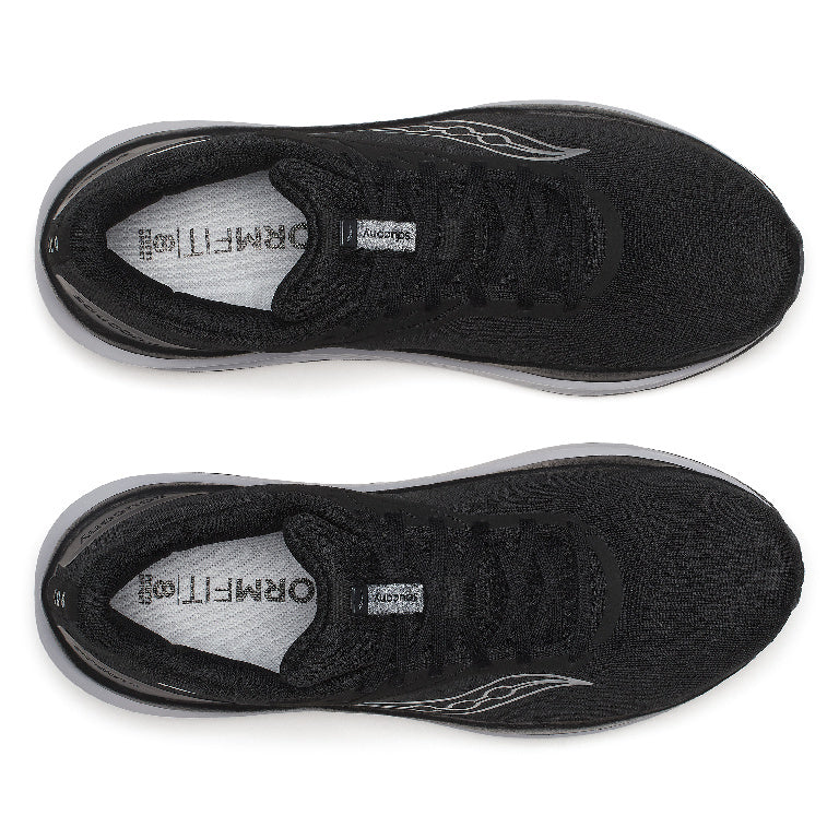 Saucony Men's Echelon 10 Running Shoes in Black/Silver (Wide)