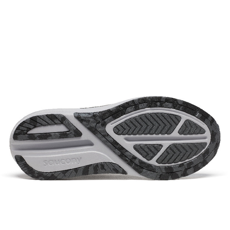 Saucony Men's Echelon 10 Running Shoes in Black/Silver (Wide)