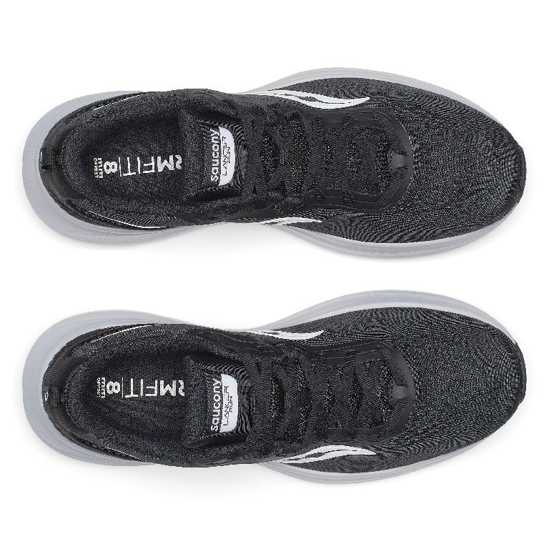 Saucony Men's Lancer Run Running Shoes in Black/White