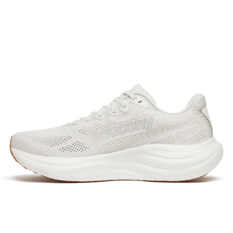 Saucony Men's Ride 19 Running Shoes in Ivory/Gum