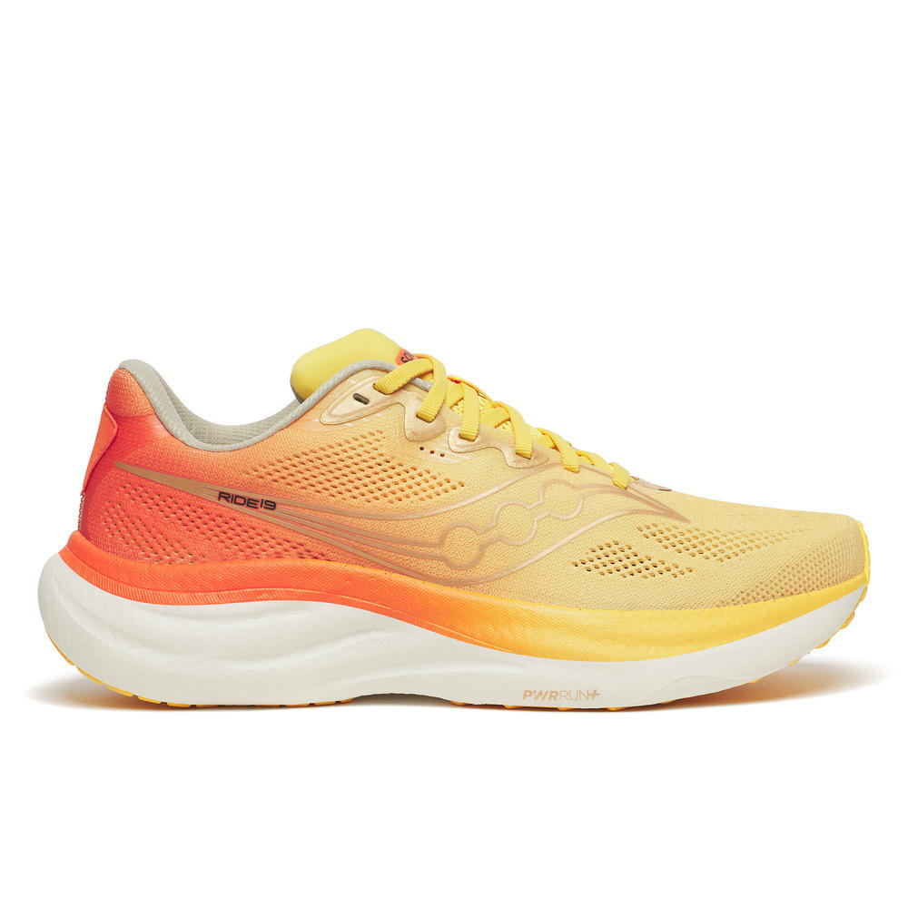 Saucony Men's Ride 19 Running Shoes in Sunrise