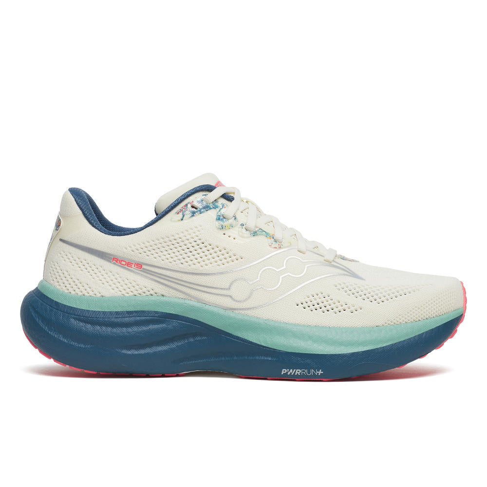 Saucony Men's Ride 19 Running Shoes in Antique/Wasabi