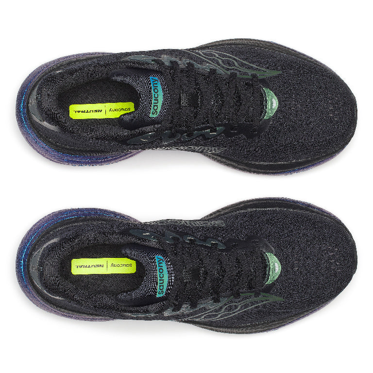 Saucony Men's Ride 19 Running Shoes in Black/Nightsky