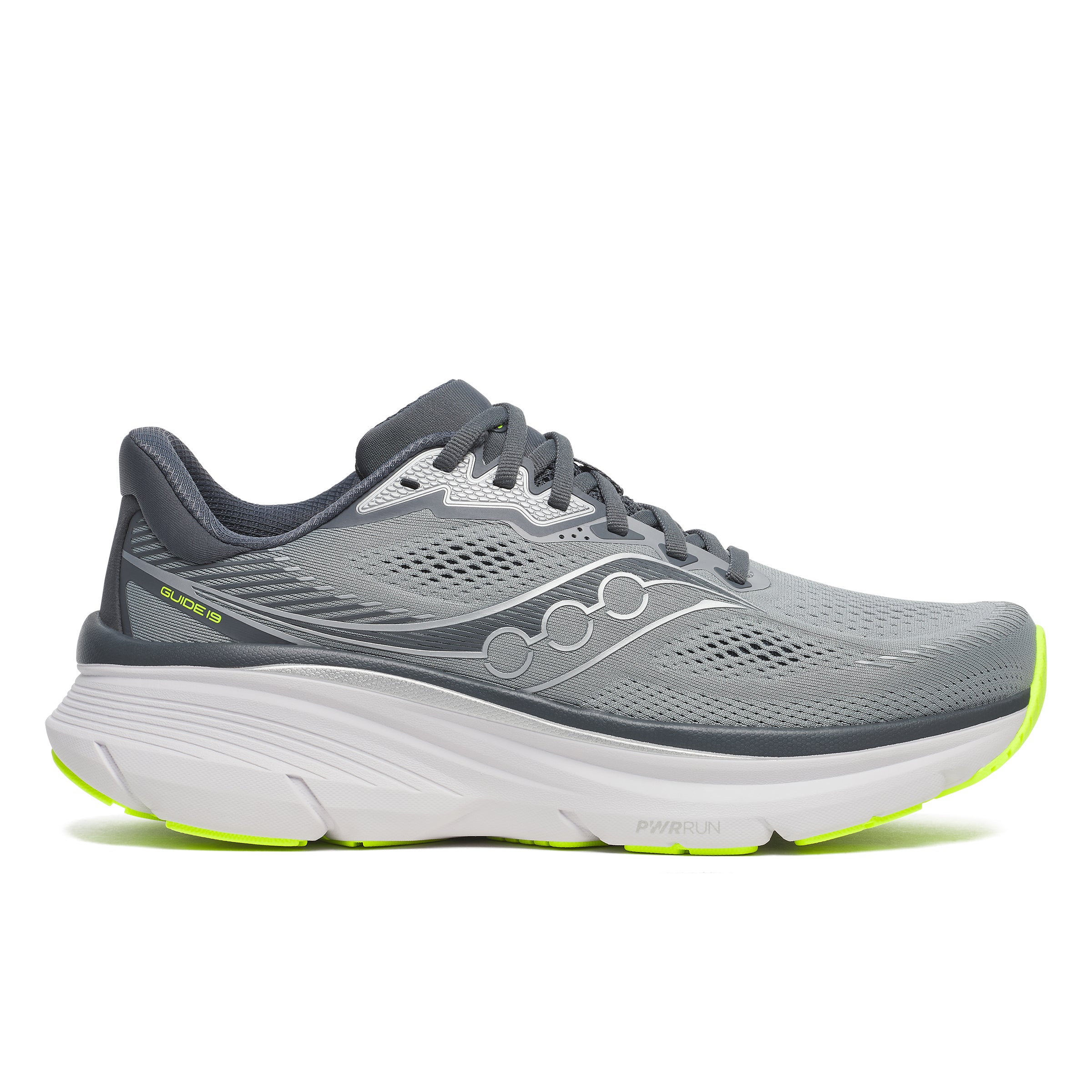 Saucony Men's Guide 19 Running Shoes in Fossil/Shadow