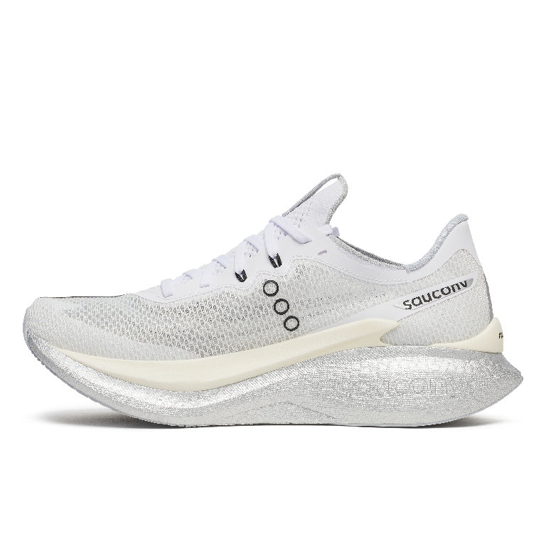 Saucony Men's Endorphin Pro 5 Running Shoes in White/Black