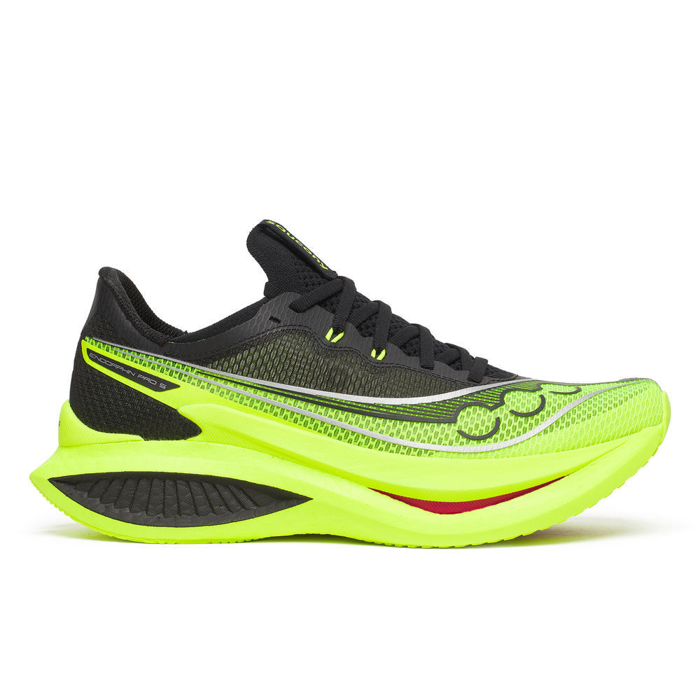Saucony Men's Endorphin Pro 5 Running Shoes in Citron/Black