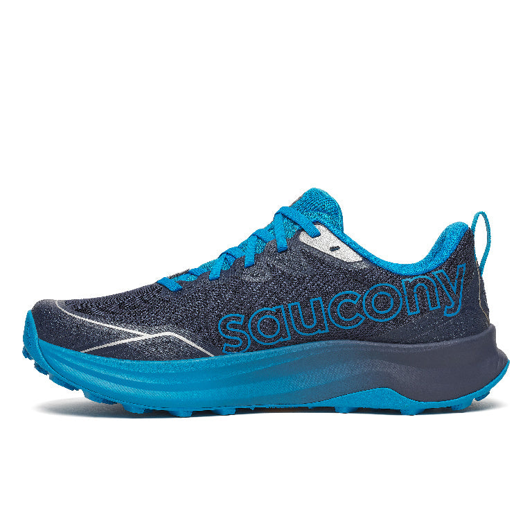 Saucony Men's Peregrine 16 Running Shoes in Navy/Cobalt
