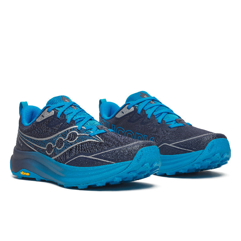 Saucony Men's Peregrine 16 Running Shoes in Navy/Cobalt