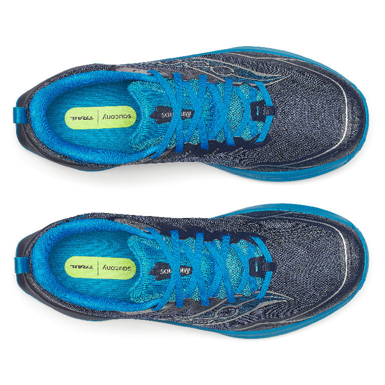Saucony Men's Peregrine 16 Running Shoes in Navy/Cobalt