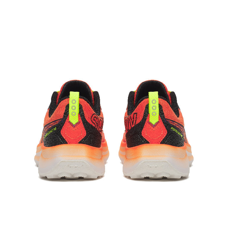 Saucony Men's Peregrine 16 Running Shoes in Fire/Black