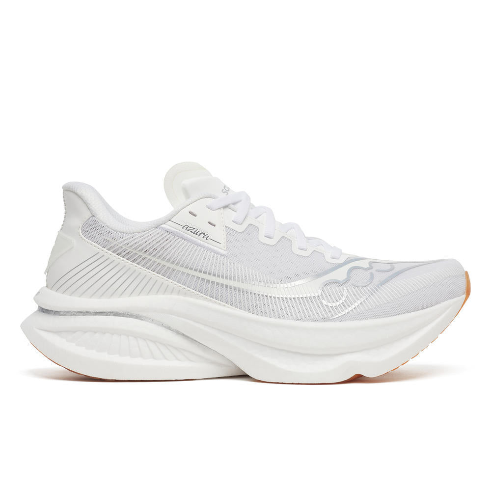 Saucony Men's Endorphin Azura Running Shoes in White/Gum