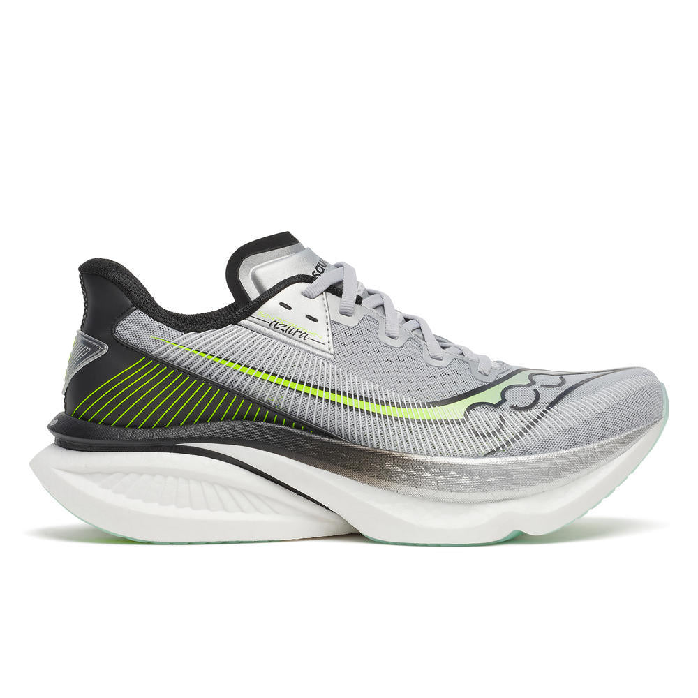 Saucony Men's Endorphin Azura Running Shoes in Silver/Black