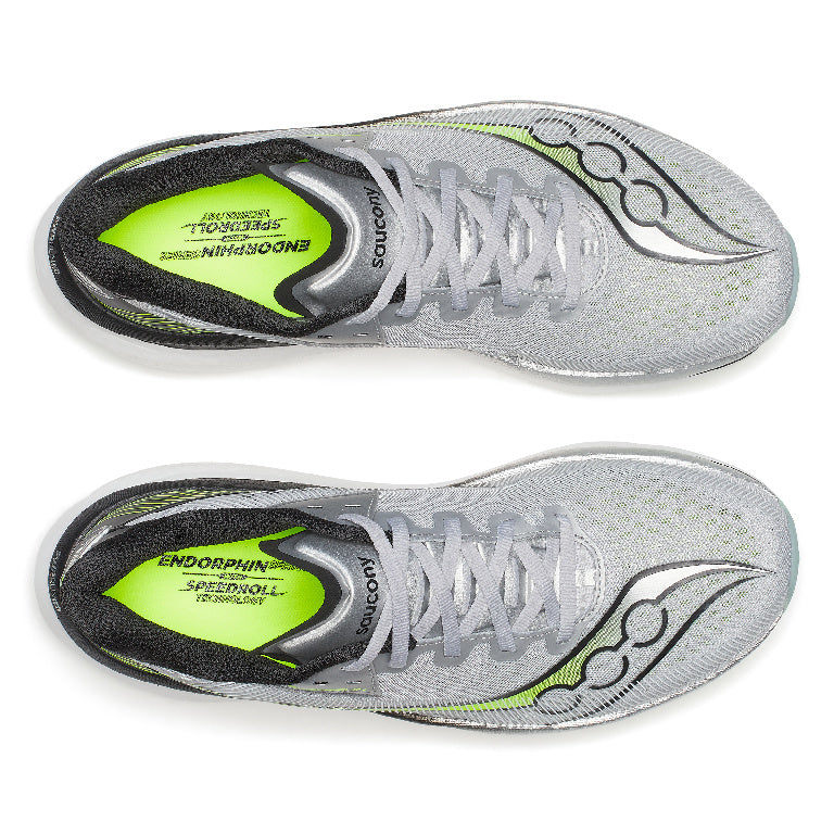 Saucony Men's Endorphin Azura Running Shoes in Silver/Black