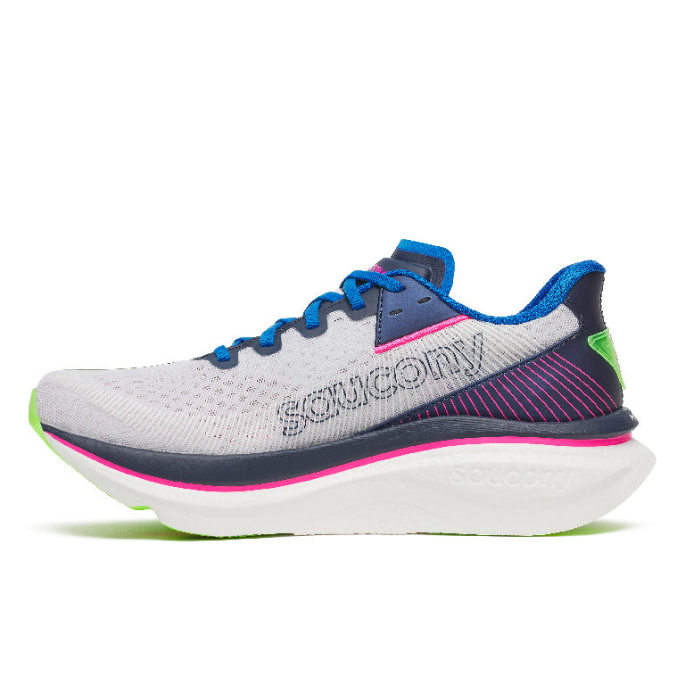 Saucony Men's Endorphin Azura Running Shoes in White/Navy