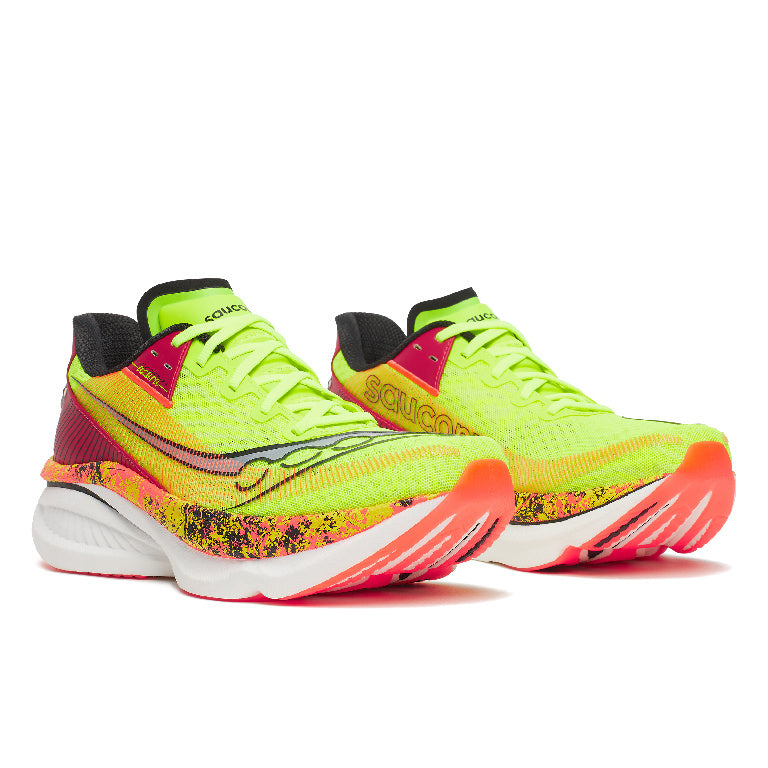Saucony Men's Endorphin Azura Running Shoes in Citron/Black