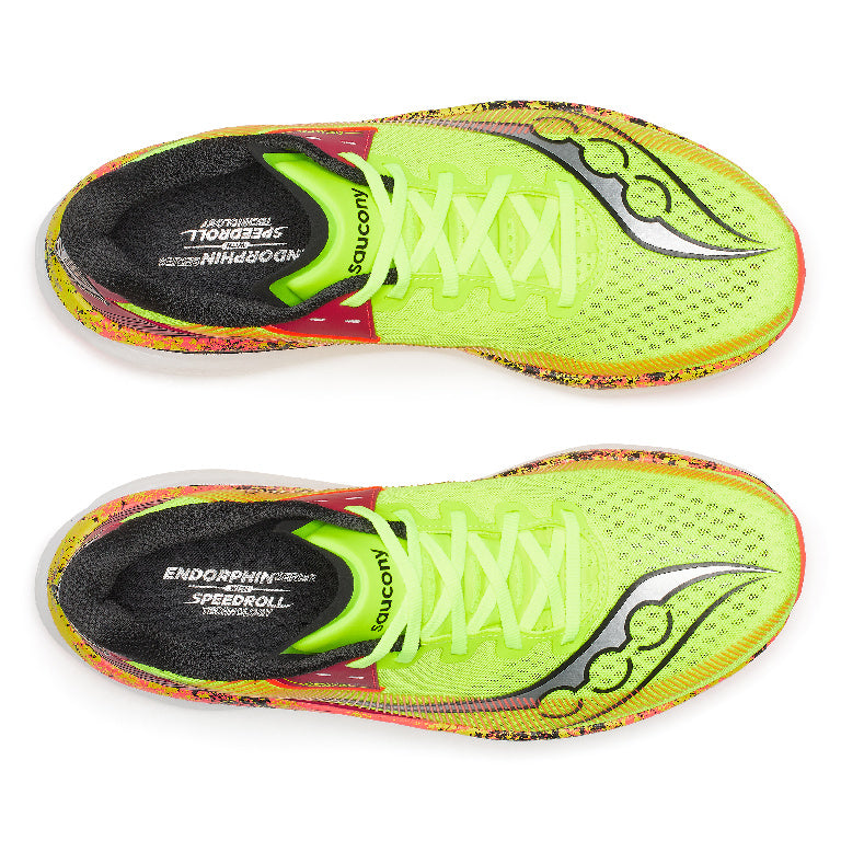 Saucony Men's Endorphin Azura Running Shoes in Citron/Black