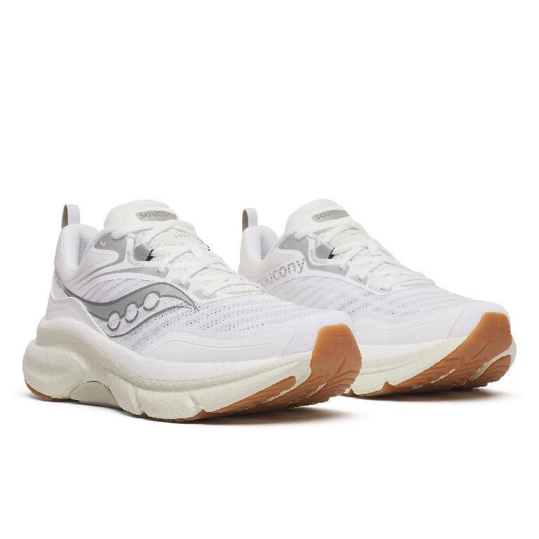 Saucony Men's Omni St 23 Running Shoes in White/Birch