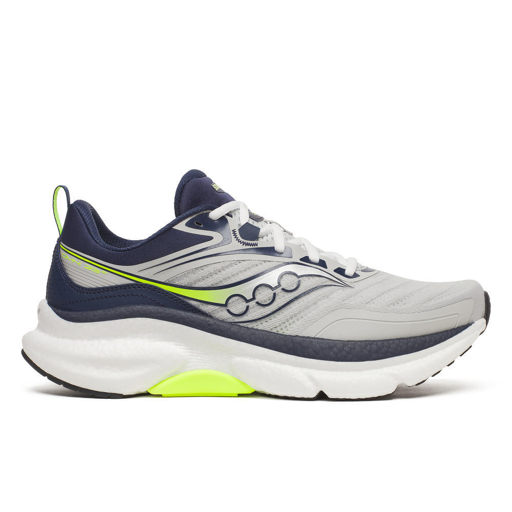 Saucony Men's Omni St 23 Running Shoes in Mist/Navy