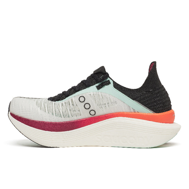 Saucony Unisex Endorphin Elite 2 Running Shoes in White/Crimson