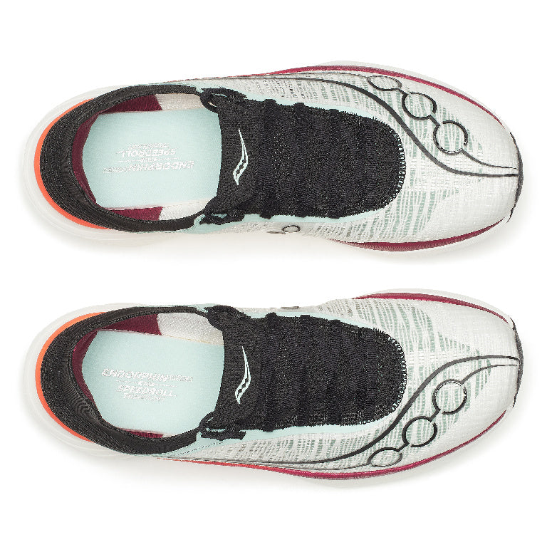 Saucony Unisex Endorphin Elite 2 Running Shoes in White/Crimson