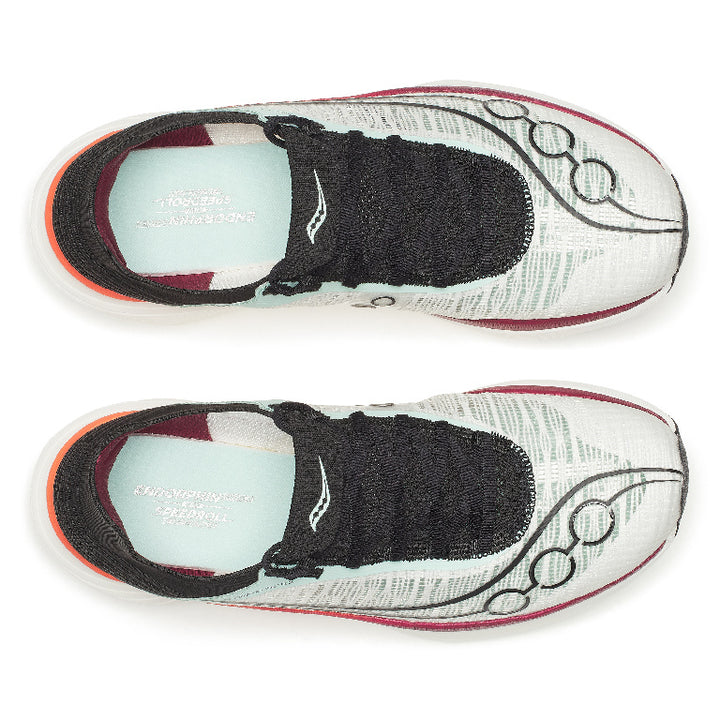 Saucony Unisex Endorphin Elite 2 Running Shoes in White/Crimson