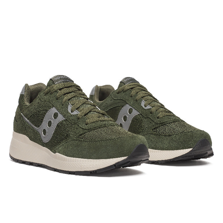 Saucony Unisex Eclipse Running Shoes in Green/Grey