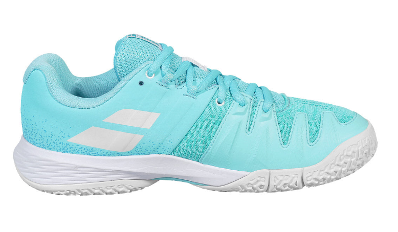 Babolat Women's Sensa Padel Shoes in Sky Blue/Tigerlily
