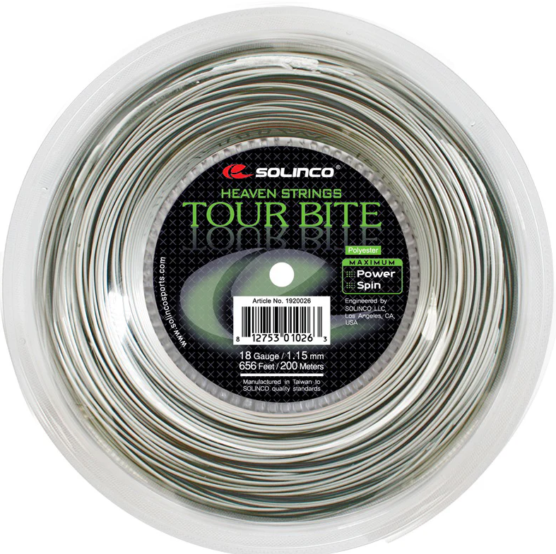 Solinco Tour Bite Tennis String Reel in Silver