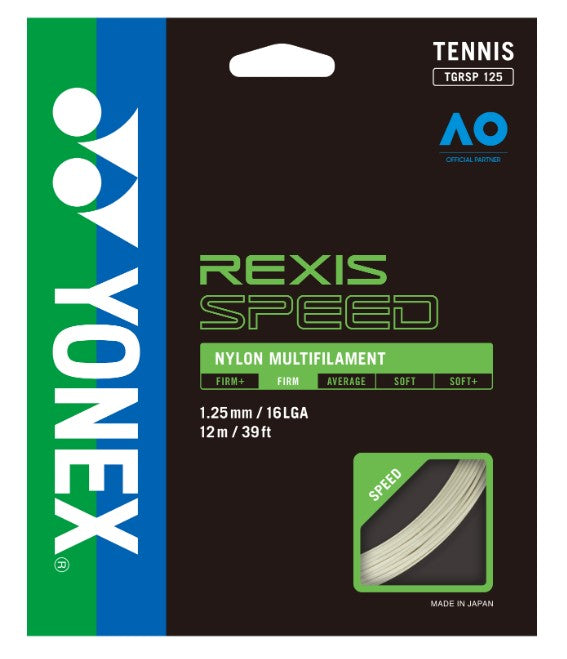 Yonex REXIS SPEED Tennis Strings (Cool White)
