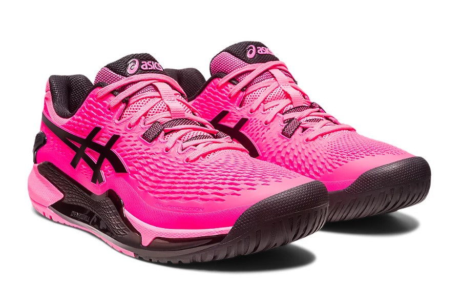 Asics Men's Gel-Resolution 9 Clay Tennis Shoes in Hot Pink/Black