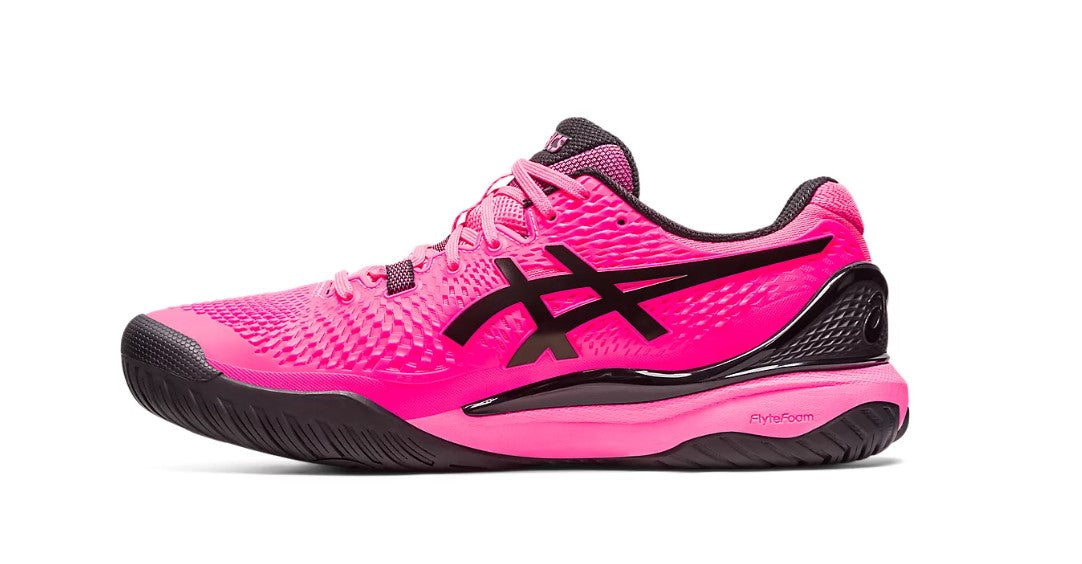 Asics Men's Gel-Resolution 9 Tennis Shoes In Hot Pink/Black