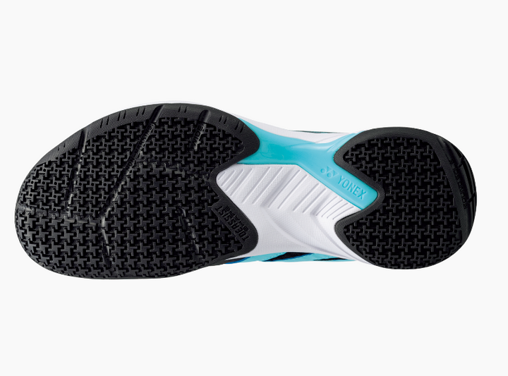 Yonex Power Cushion Cascade Accel Wide Badminton Shoe in Black/Ice Blue