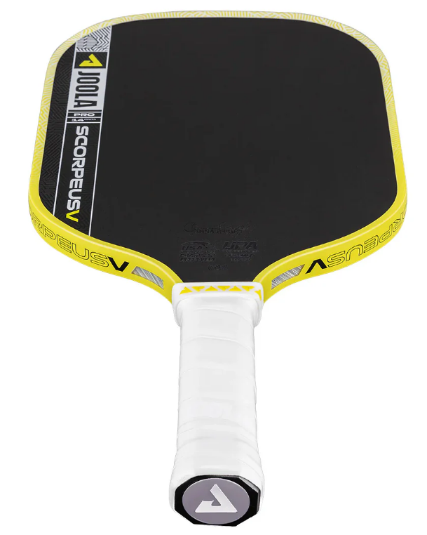JOOLA Scorpeus Pro V Anna Bright's Pickleball Paddle in JOOLA Yellow