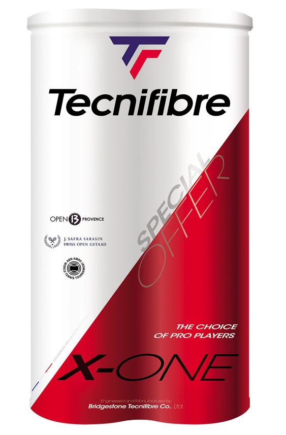 Tecnifibre X-One All Court Tennis Balls (2 pack 4 ball can)