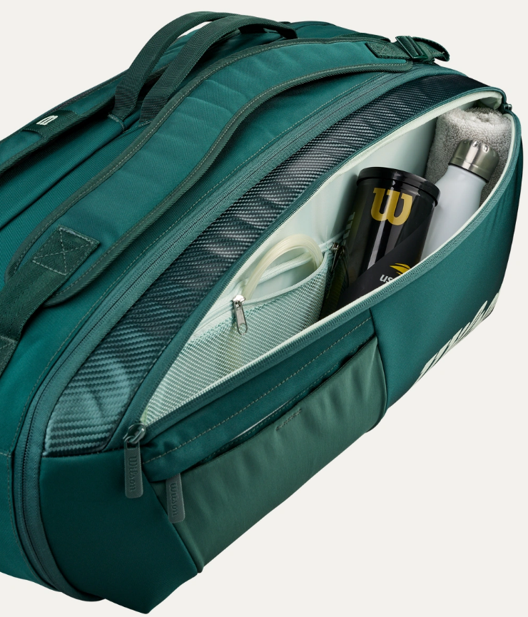 Wilson Blade Super Tour V10 9 Racquet Tennis Bag in Green